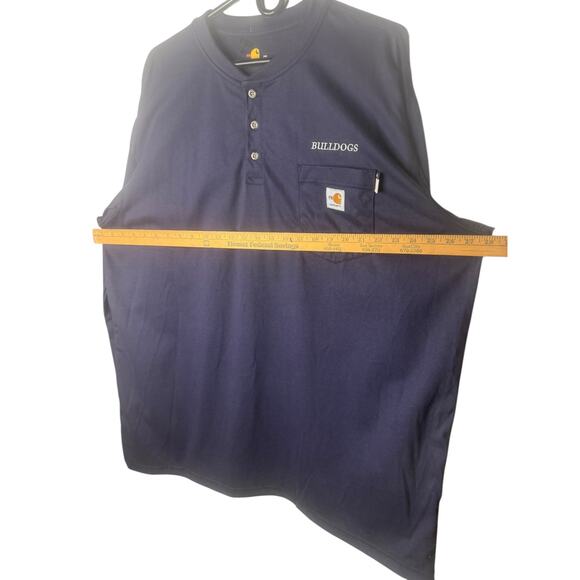 NWOT CARHARTT FLAME RESISTANT MEN'S LONG SLEEVE SHIRT, COTTON MEN'S SIZE 2XL - Picture 7 of 12